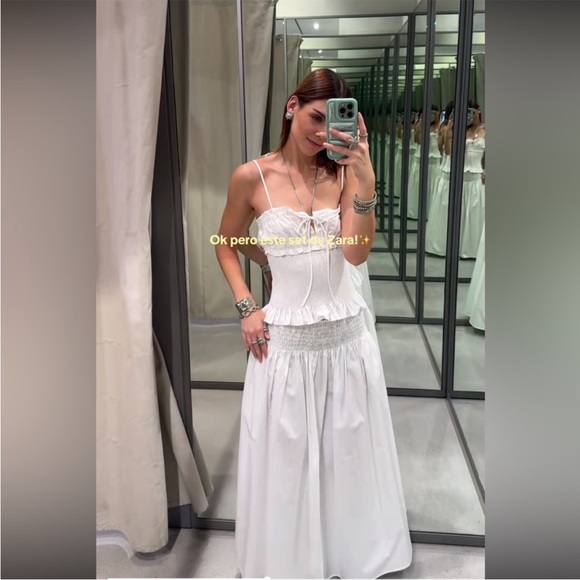 Zara White Maxi Skirt - Picture 4 of 16